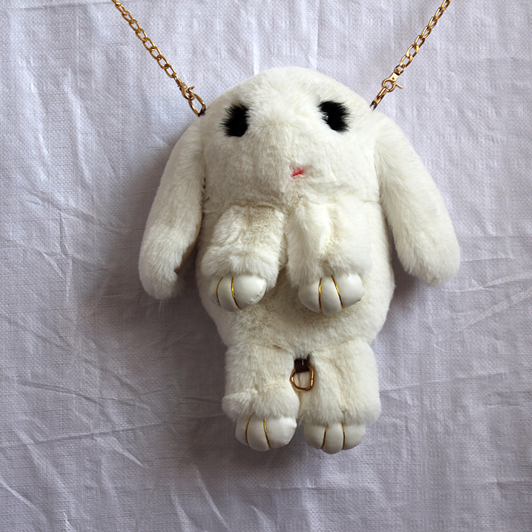 The New South Korea Plush Rabbit Dead Single Shoulder Bag Cartoon Children Sell Adorable Plush Backpack Dead Rabbit