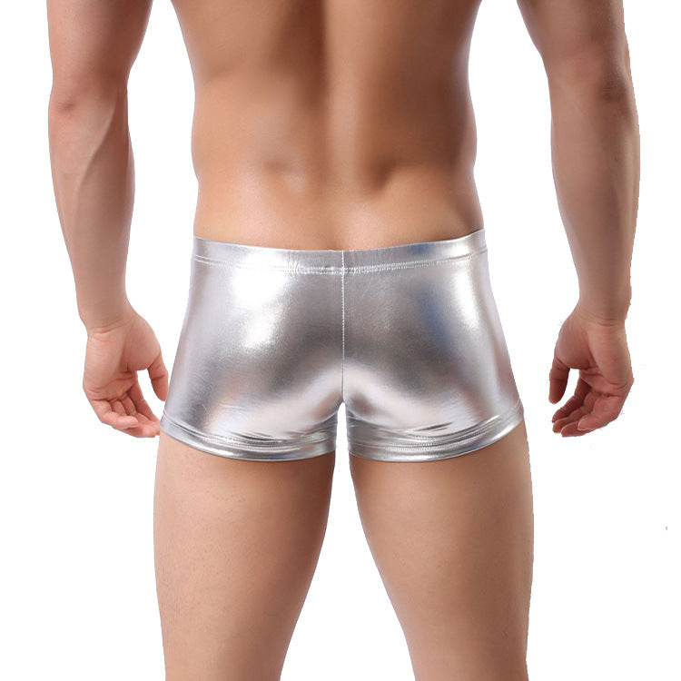 Patent leather boxer briefs