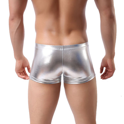 Patent leather boxer briefs