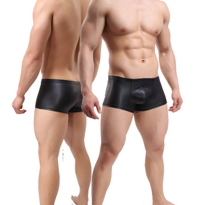 Patent leather boxer briefs