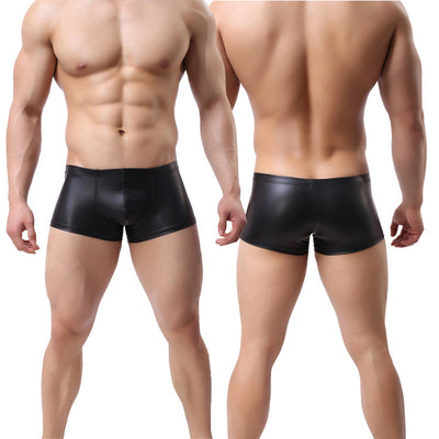 Patent leather boxer briefs