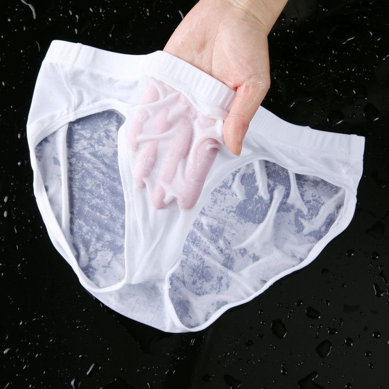 Ultra-Thin Ice Silk Translucent Underwear