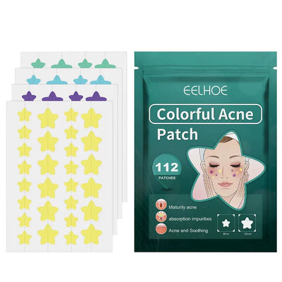 112pcs Pimple Patches Fade Face Spot Repair Star Shaped Pimp