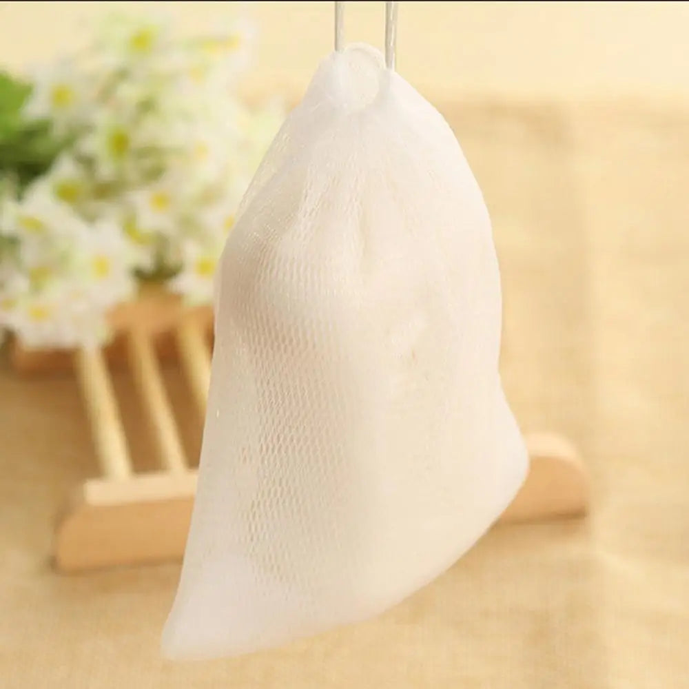 1PCS Hangable Soap Bags Bath Shower Gel Facial Cleanser Foaming Mesh Bags Body Soap Cleanser Bubble Net Bags Cleaning Tools