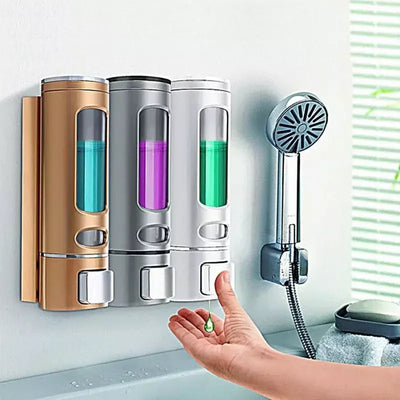 1/2/3 Heads Wall-mounted Soap Dispenser Bath Shampoo Shower Gel Liquid Soap Dispenser Soap Bottle Toilet Bathroom Accessories