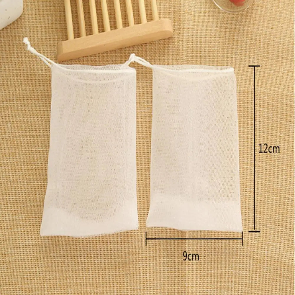 1PCS Hangable Soap Bags Bath Shower Gel Facial Cleanser Foaming Mesh Bags Body Soap Cleanser Bubble Net Bags Cleaning Tools