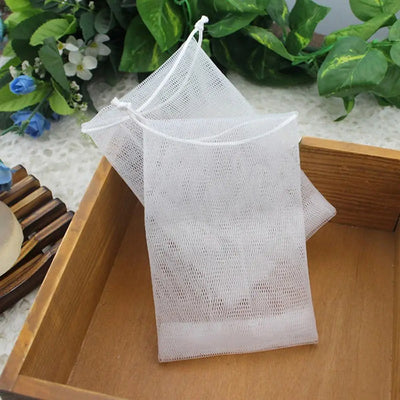 1PCS Hangable Soap Bags Bath Shower Gel Facial Cleanser Foaming Mesh Bags Body Soap Cleanser Bubble Net Bags Cleaning Tools